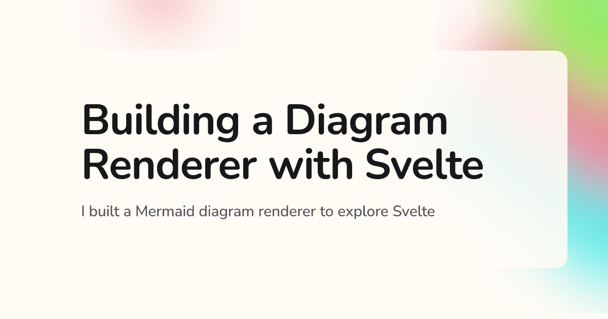Building a Diagram Renderer with Svelte · Nathan